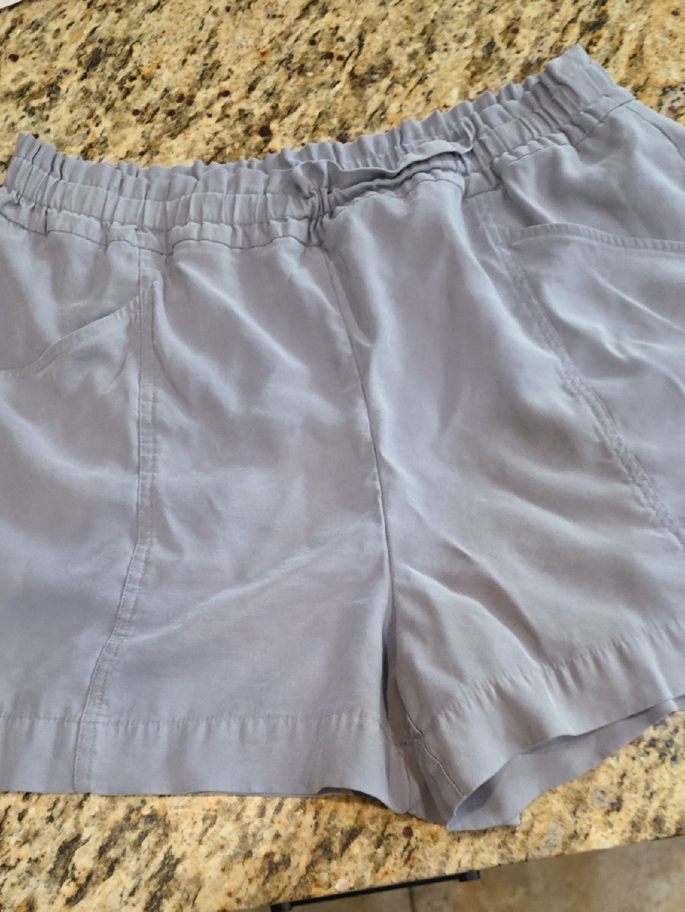 Simply Vera Vera Wang Light Gray Shorts with Elastic Waist